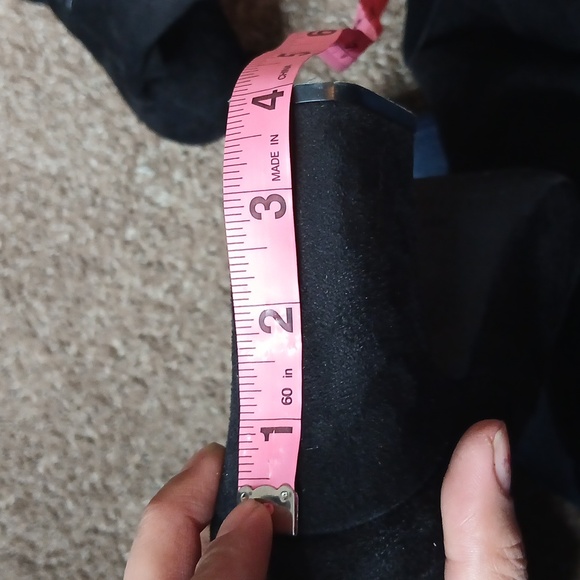 Unisa black knee high chunky heeled boots size 9.5 - Picture 16 of 16